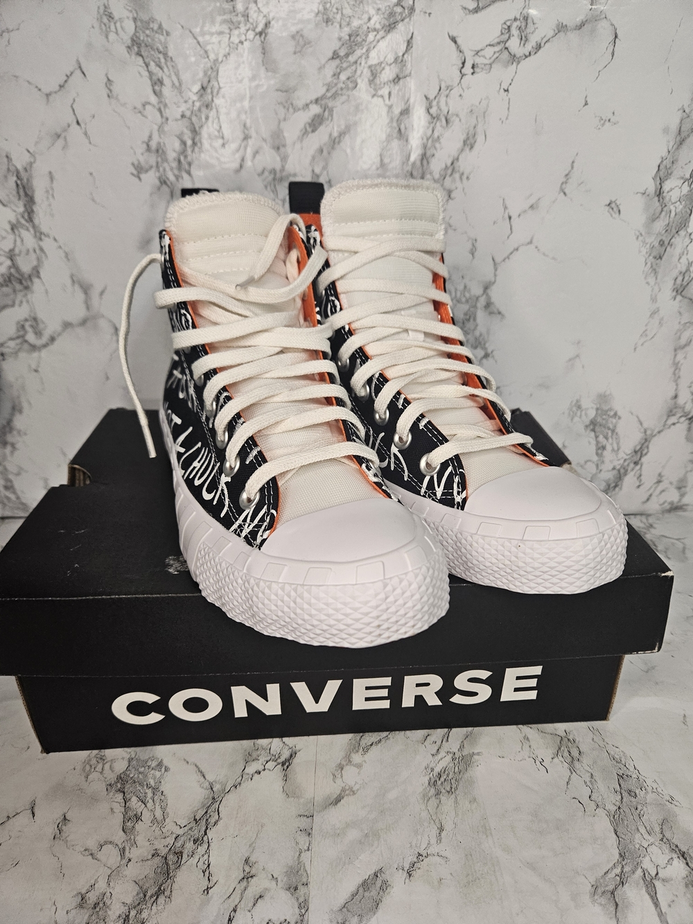 Converse Kids UNT1TL3D High 266514C black White Not A Chuck Sneakers Shoes Size